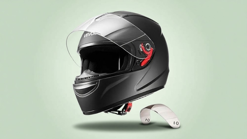 VEVOR MD-803 full face dual visor motorcycle helmet