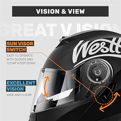 Westt modular motorcycle helmet Side View