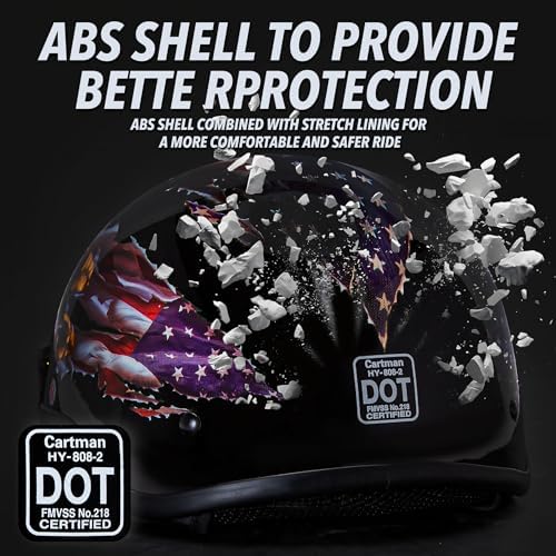 Half helmet with quick release buckle and vented EPS liner