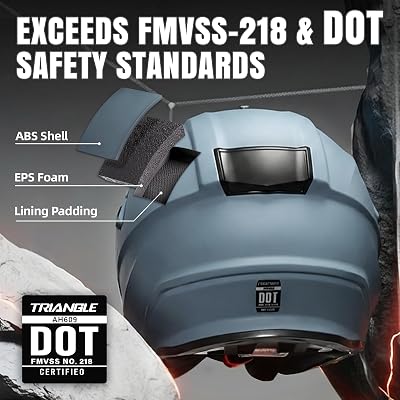 TRIANGLE Dual Sport ADV motorcycle helmet alternate view