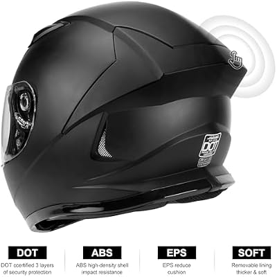 JAGASOL full face helmet with tinted visor installed