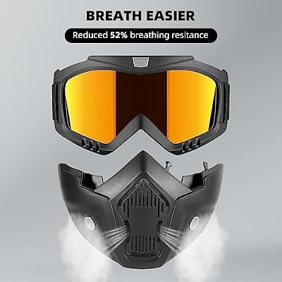 TRUSTERTHEE Half Motorcycle Helmet shield and detail view