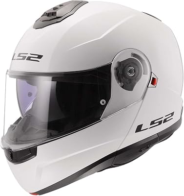 LS2 Strobe II modular motorcycle helmet detail view