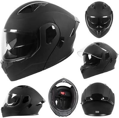 helmelkin modular motorcycle helmet side profile