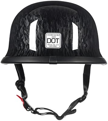 Crown Racing German style helmet strap details