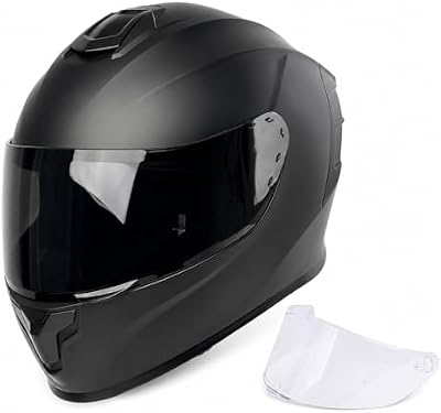 Orthrus full face motorcycle helmet with dual visors