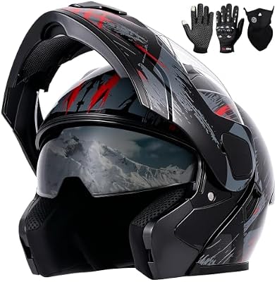XINGSILUC modular motorcycle helmet front view