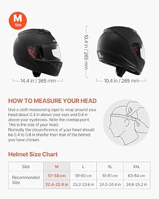 VEVOR Full Face Helmet side view