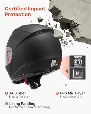 VEVOR Full Face Helmet visor swap