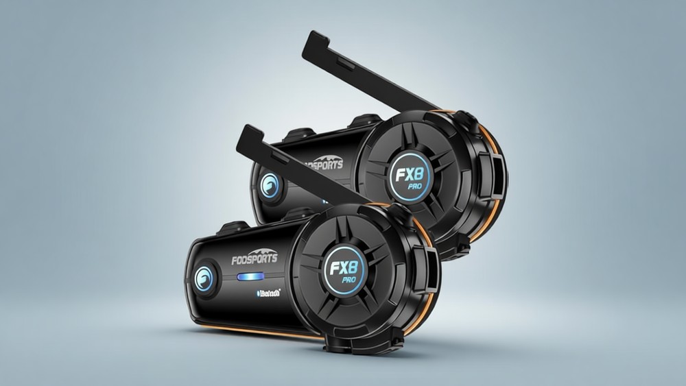 Fodsports FX8 Pro two complete motorcycle intercom units