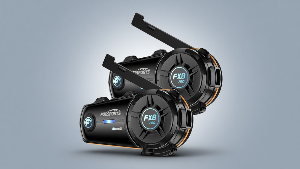 Fodsports FX8 PRO intercom with foldable antenna