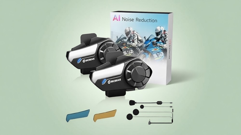 Moman H2S motorcycle intercom 2 pack