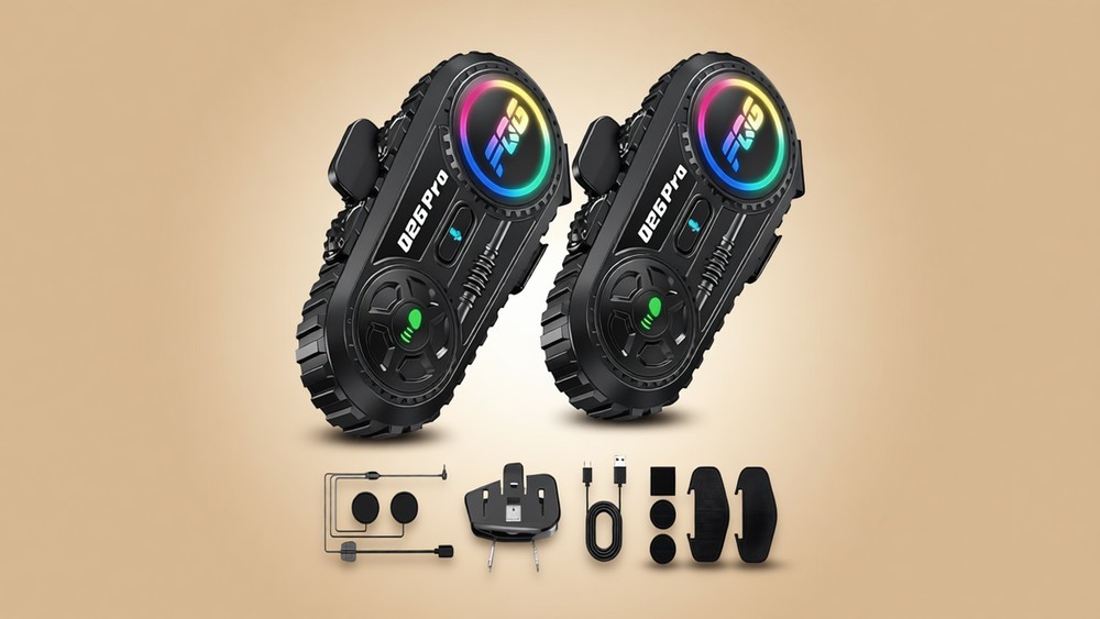 Motorcycle Helmet Intercom 2-Pack