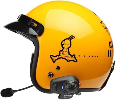 Sena SMH5 mounted on helmet