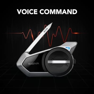 Sena 50S mounted on helmet