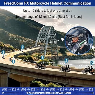 FreedConn FX intercom unit mounted on helmet