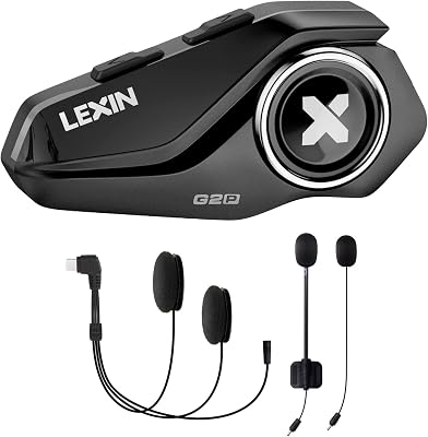 Lexin G2P helmet Bluetooth headset front view