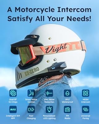 ASMAX S1 mesh motorcycle intercom 2-pack