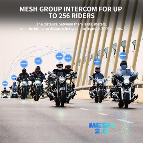 IP67 waterproof helmet intercom with glove-friendly buttons