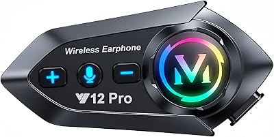 Elikidsto Y12 Pro helmet Bluetooth headset front view