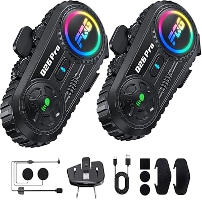 Motorcycle Helmet Intercom 2-Pack