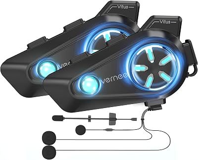 Vernee Bluetooth intercom front view