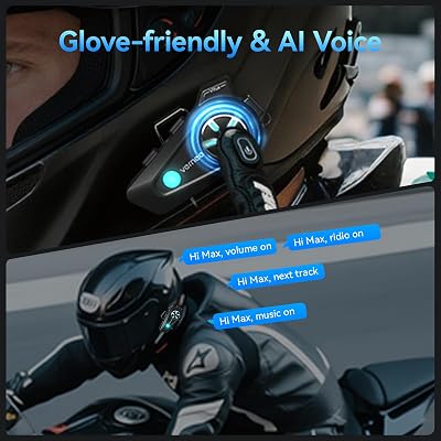 Vernee intercom installed on helmet