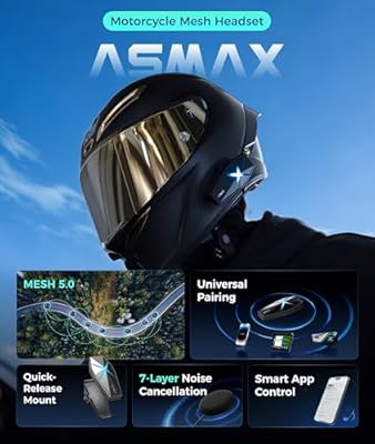 ASMAX F1s Mesh 5.0 motorcycle intercom